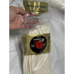 Vintage Davis 4D All Over Cushion Foot New NOS Athletic Tube Socks Bowler Sox